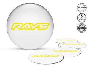 Rays Adesivo Silicone Stile Emblemi Cerchio Cupola